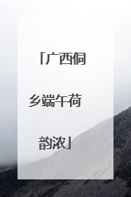 广西侗乡端午荷韵浓