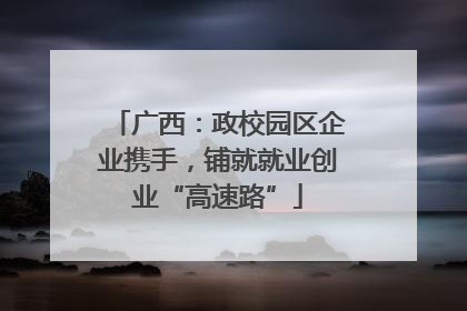 广西：政校园区企业携手，铺就就业创业“高速路”