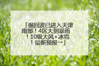 强回波已进入天津南部！4区大到暴雨！10级大风+冰雹！最新预报→