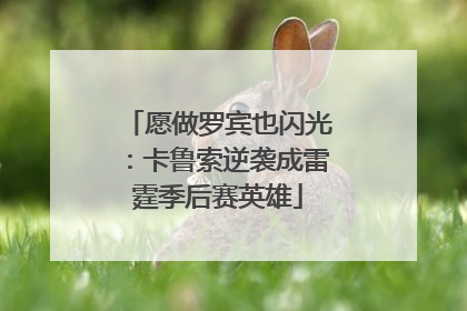 愿做罗宾也闪光：卡鲁索逆袭成雷霆季后赛英雄