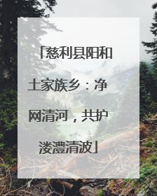 慈利县阳和土家族乡：净网清河，共护溇澧清波