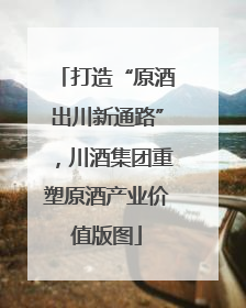 打造“原酒出川新通路”，川酒集团重塑原酒产业价值版图