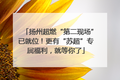 扬州超燃“第二现场”已就位！更有“苏超”专属福利，就等你了