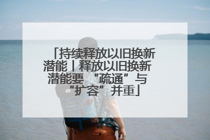 持续释放以旧换新潜能丨释放以旧换新潜能要 “疏通”与“扩容”并重