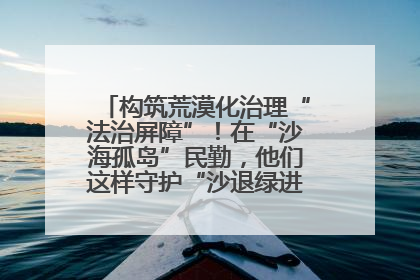 构筑荒漠化治理“法治屏障”！在“沙海孤岛”民勤，他们这样守护“沙退绿进”的生态奇迹