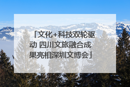 文化+科技双轮驱动 四川文旅融合成果亮相深圳文博会