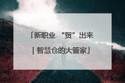 新职业 “贸”出来｜智慧仓的大管家