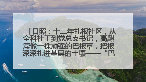 日照：十二年扎根社区，从全科社工到党总支书记，高麒滢像一株顽强的巴根草，把根深深扎进基层的土壤——“巴根草书记”的夏日叙事