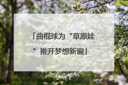 曲棍球为“草原娃”推开梦想新窗