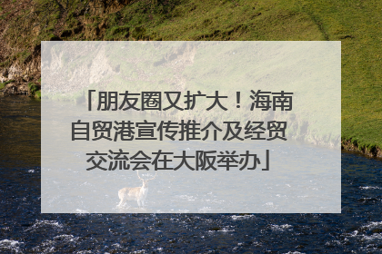 朋友圈又扩大！海南自贸港宣传推介及经贸交流会在大阪举办