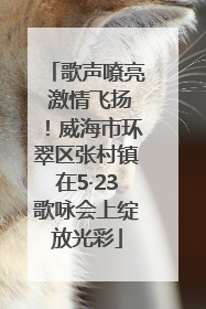 歌声嘹亮 激情飞扬！威海市环翠区张村镇在5·23歌咏会上绽放光彩