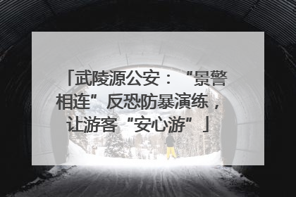 武陵源公安：“景警相连”反恐防暴演练，让游客“安心游”