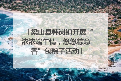 梁山县韩岗镇开展“浓浓端午情，悠悠粽意香”包粽子活动