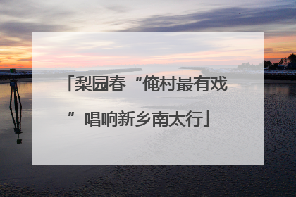 梨园春“俺村最有戏”唱响新乡南太行