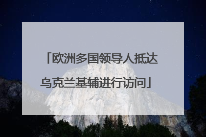 欧洲多国领导人抵达乌克兰基辅进行访问