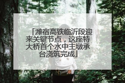 潍宿高铁临沂段迎来关键节点，这座特大桥首个水中主墩承台浇筑完成