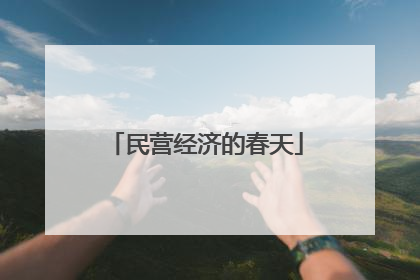 民营经济的春天