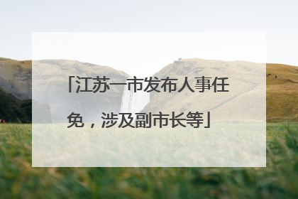 江苏一市发布人事任免，涉及副市长等