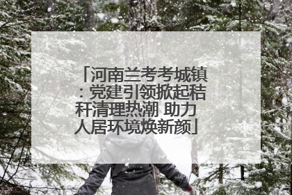 河南兰考考城镇：党建引领掀起秸秆清理热潮 助力人居环境焕新颜