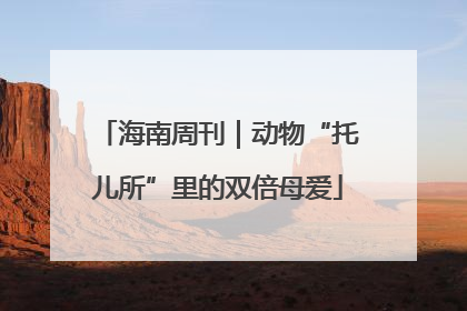 海南周刊｜动物“托儿所”里的双倍母爱