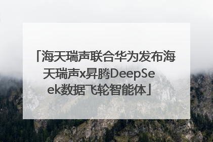 海天瑞声联合华为发布海天瑞声x昇腾DeepSeek数据飞轮智能体