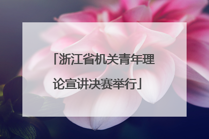 浙江省机关青年理论宣讲决赛举行