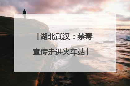 湖北武汉：禁毒宣传走进火车站