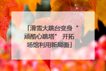 滑雪大跳台变身“顽酷心跳塔” 开拓场馆利用新局面
