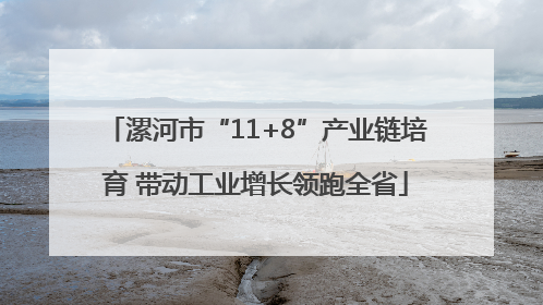 漯河市“11+8”产业链培育 带动工业增长领跑全省