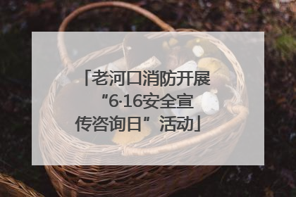 老河口消防开展“6·16安全宣传咨询日”活动