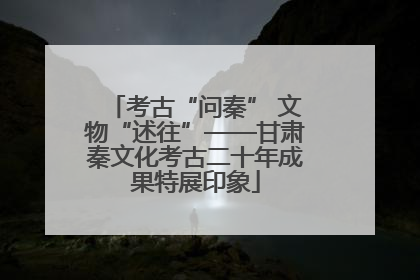 考古“问秦” 文物“述往”——甘肃秦文化考古二十年成果特展印象