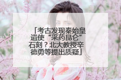 考古发现秦始皇遣使“采药昆仑”石刻？北大教授辛德勇等提出质疑
