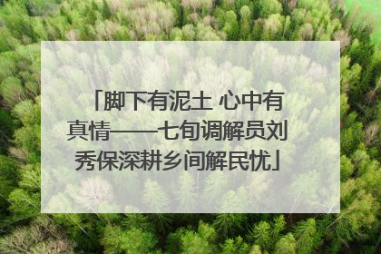 脚下有泥土 心中有真情——七旬调解员刘秀保深耕乡间解民忧