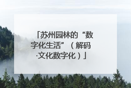 苏州园林的“数字化生活”（解码·文化数字化）