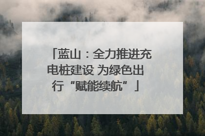 蓝山：全力推进充电桩建设 为绿色出行“赋能续航”