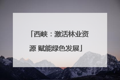 西峡：激活林业资源 赋能绿色发展