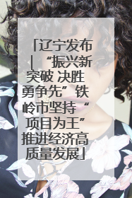 辽宁发布｜“振兴新突破 决胜勇争先”铁岭市坚持“项目为王”推进经济高质量发展