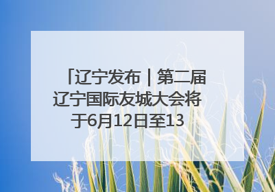 辽宁发布｜第二届辽宁国际友城大会将于6月12日至13日在沈阳举办