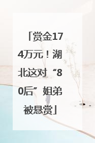 赏金174万元！湖北这对“80后”姐弟被悬赏