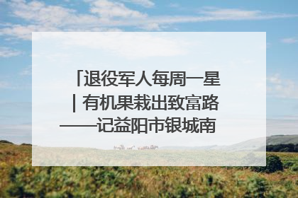 退役军人每周一星｜有机果栽出致富路——记益阳市银城南湖蔬果农民专业合作社总经理晏桂明