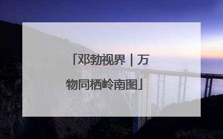 邓勃视界｜万物同栖岭南图