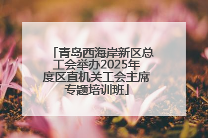 青岛西海岸新区总工会举办2025年度区直机关工会主席专题培训班