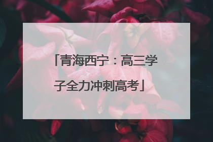 青海西宁：高三学子全力冲刺高考