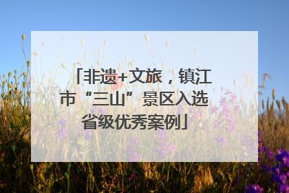 非遗+文旅，镇江市“三山”景区入选省级优秀案例