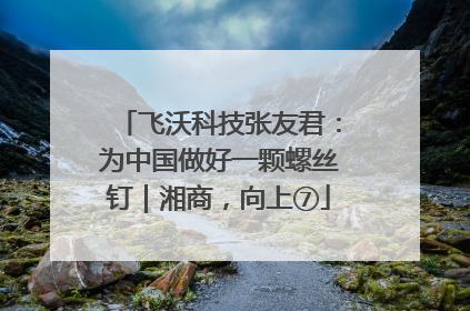 飞沃科技张友君：为中国做好一颗螺丝钉｜湘商，向上⑦