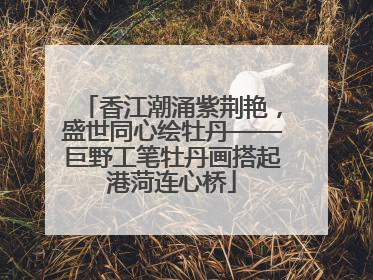 香江潮涌紫荆艳，盛世同心绘牡丹——巨野工笔牡丹画搭起港菏连心桥
