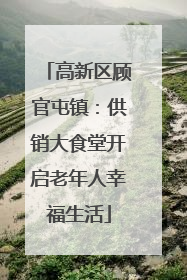 高新区顾官屯镇：供销大食堂开启老年人幸福生活