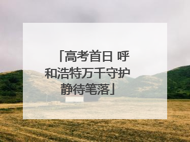 高考首日 呼和浩特万千守护静待笔落