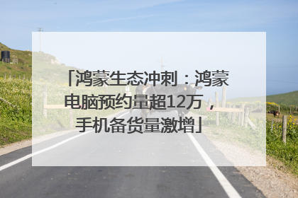 鸿蒙生态冲刺：鸿蒙电脑预约量超12万，手机备货量激增
