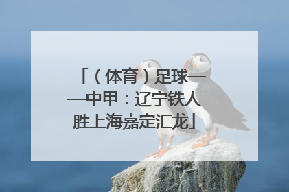 （体育）足球——中甲：辽宁铁人胜上海嘉定汇龙